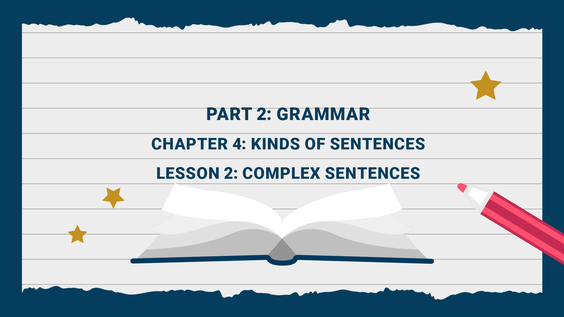 Chapter 4: Kinds of Sentences - Lesson 3: Complex Sentences